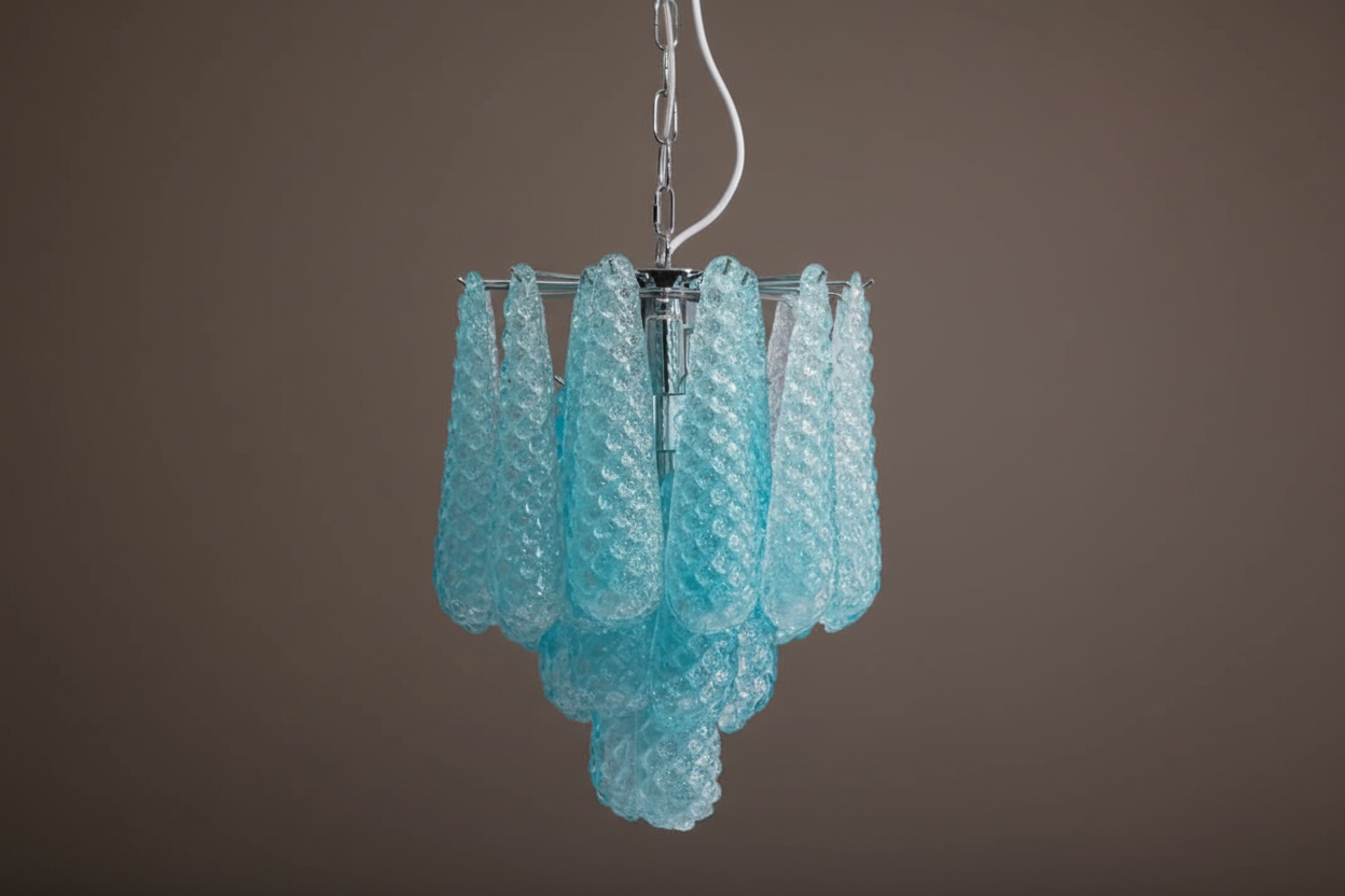 LargeBlueGlassIcicleChandelier21