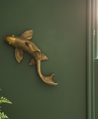 Large Gold Koi Fish Wall Art