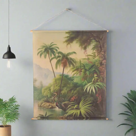 Large Hanging Tropical Forest Canvas
