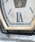 Large Oval Pocket Watch Cogs Wall Clock 1