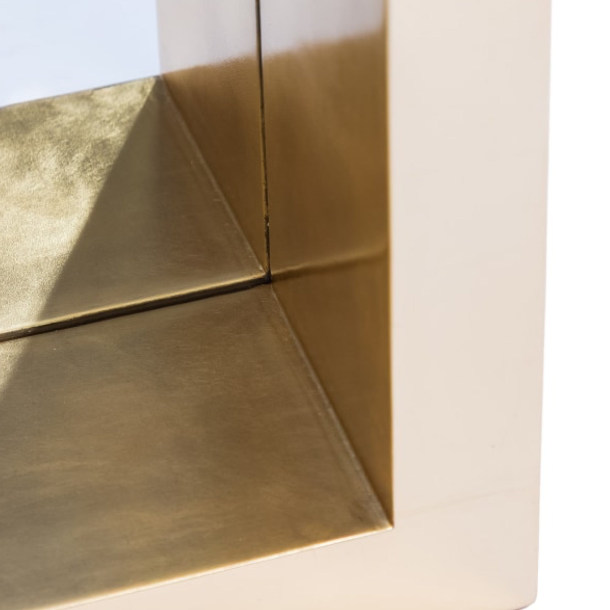 Large Rectangular Gold Leaf Wall Mirror 3