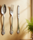 Large Silver Knife, Fork & Spoon Wall Decoration