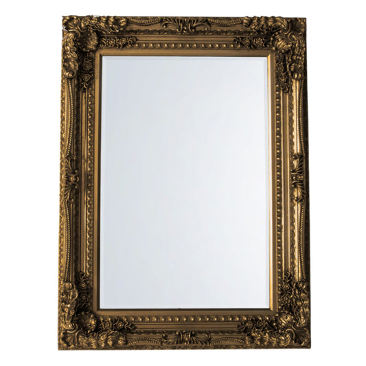 Decorative gold frame on a white background