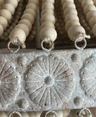 Large Beaded Vintage Style Pendant Light