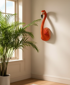 Large Faux Flamingo Head Wall Art