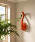Large Faux Flamingo Head Wall Art 2
