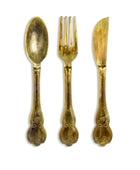 Large Gold Knife, Fork & Spoon Wall Decoration