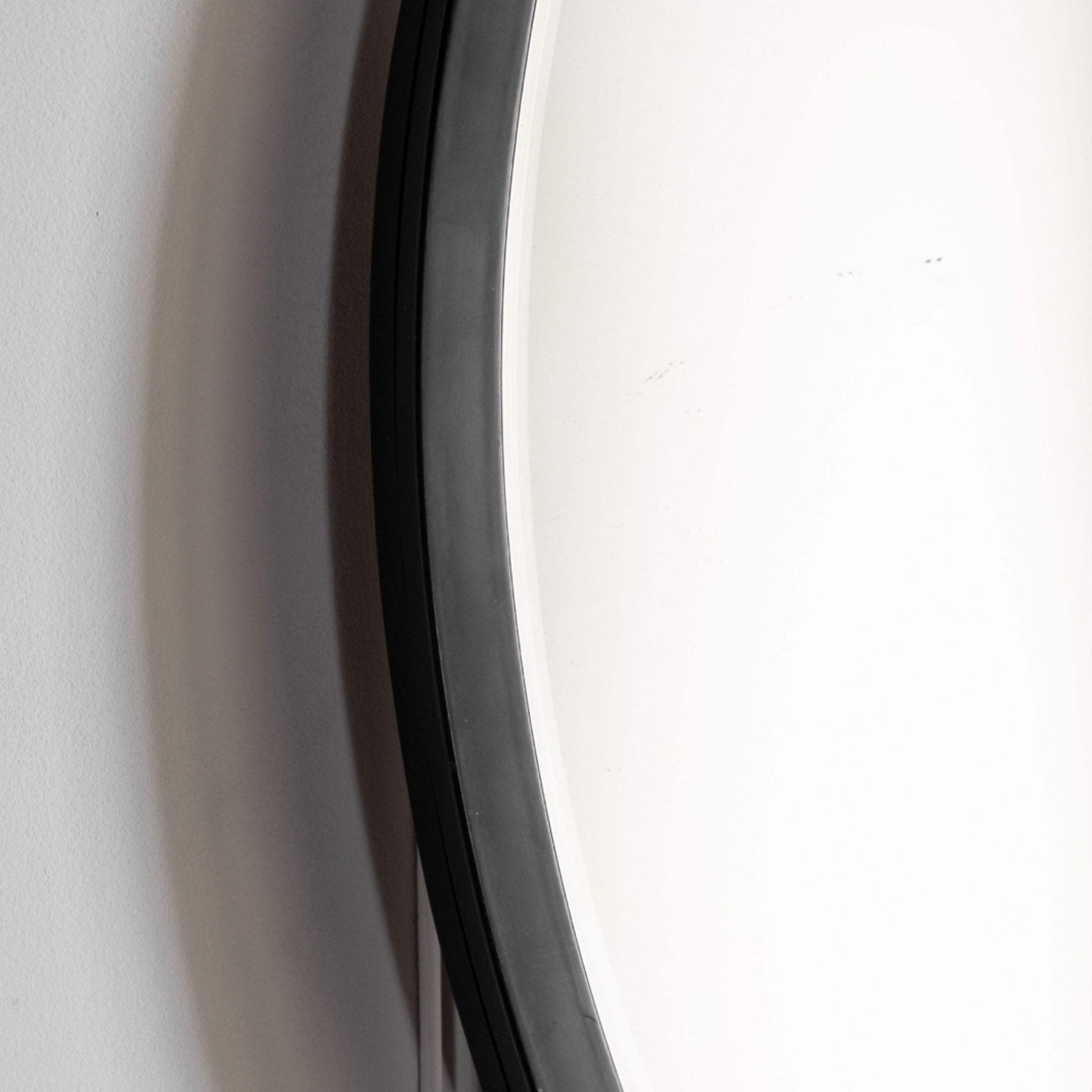 Large Round Black Frame Mirror - The Farthing