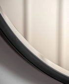 Large Round Black Frame Mirror - The Farthing