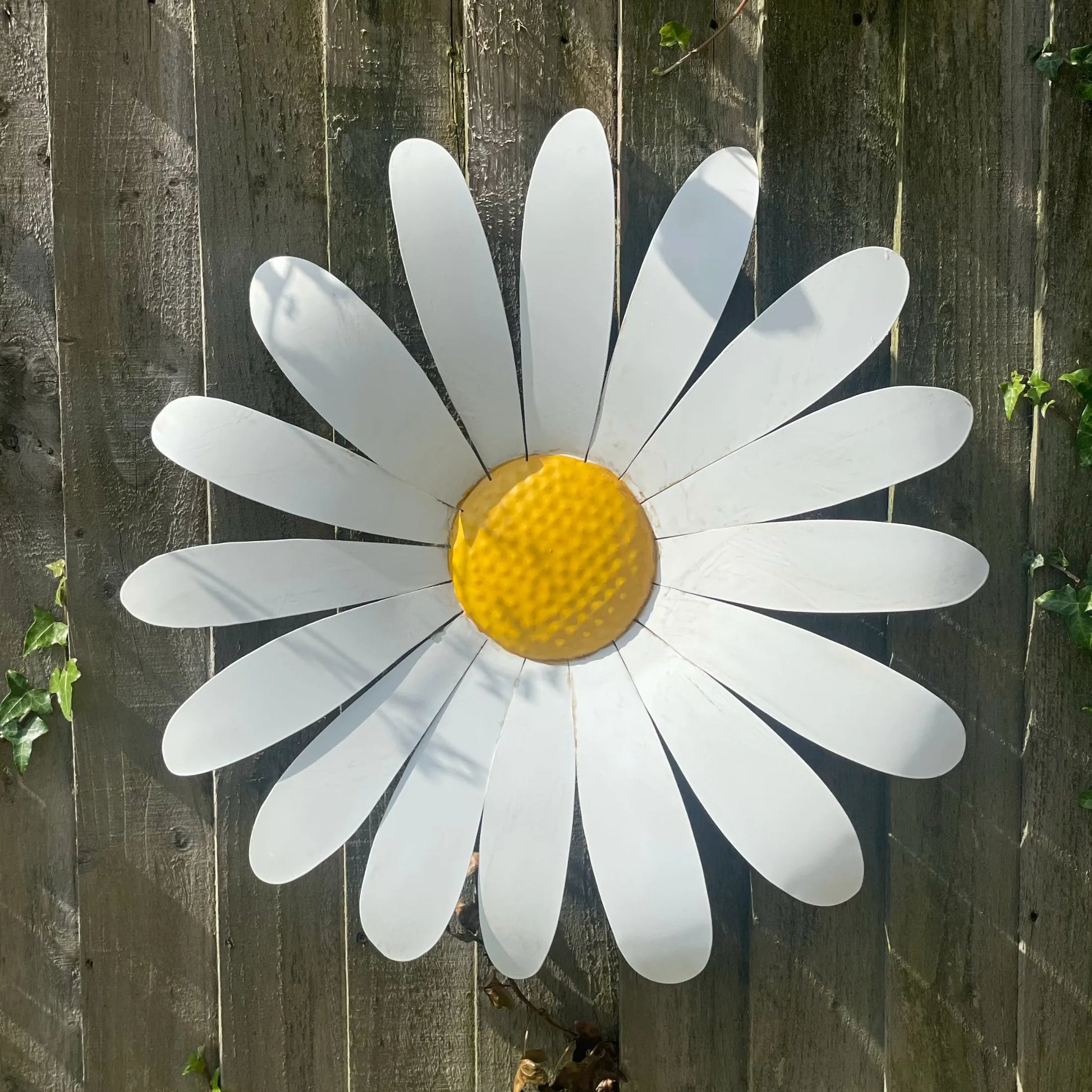 Large White Daisy Garden Wall Art 5