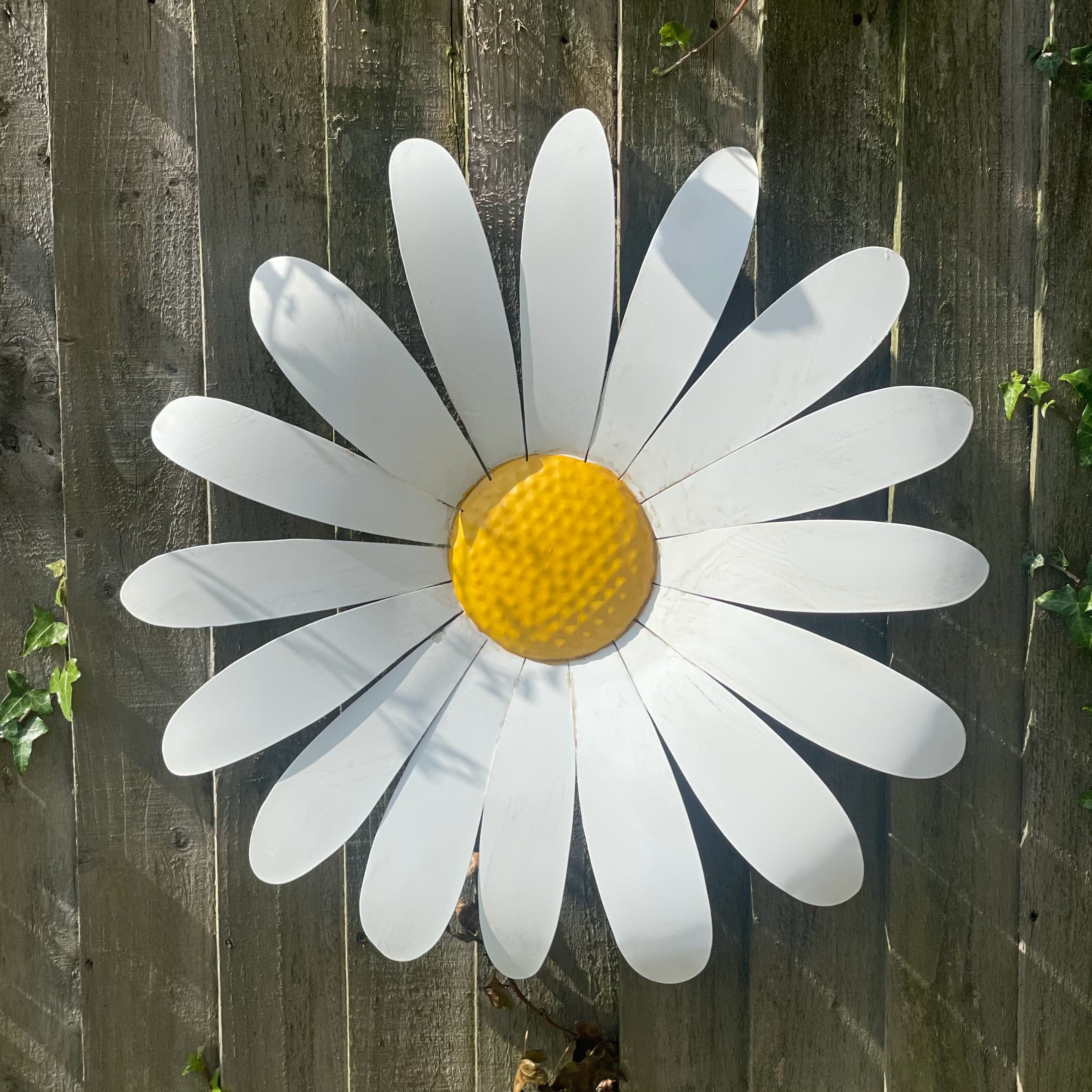 Large White Daisy Garden Wall Art 5