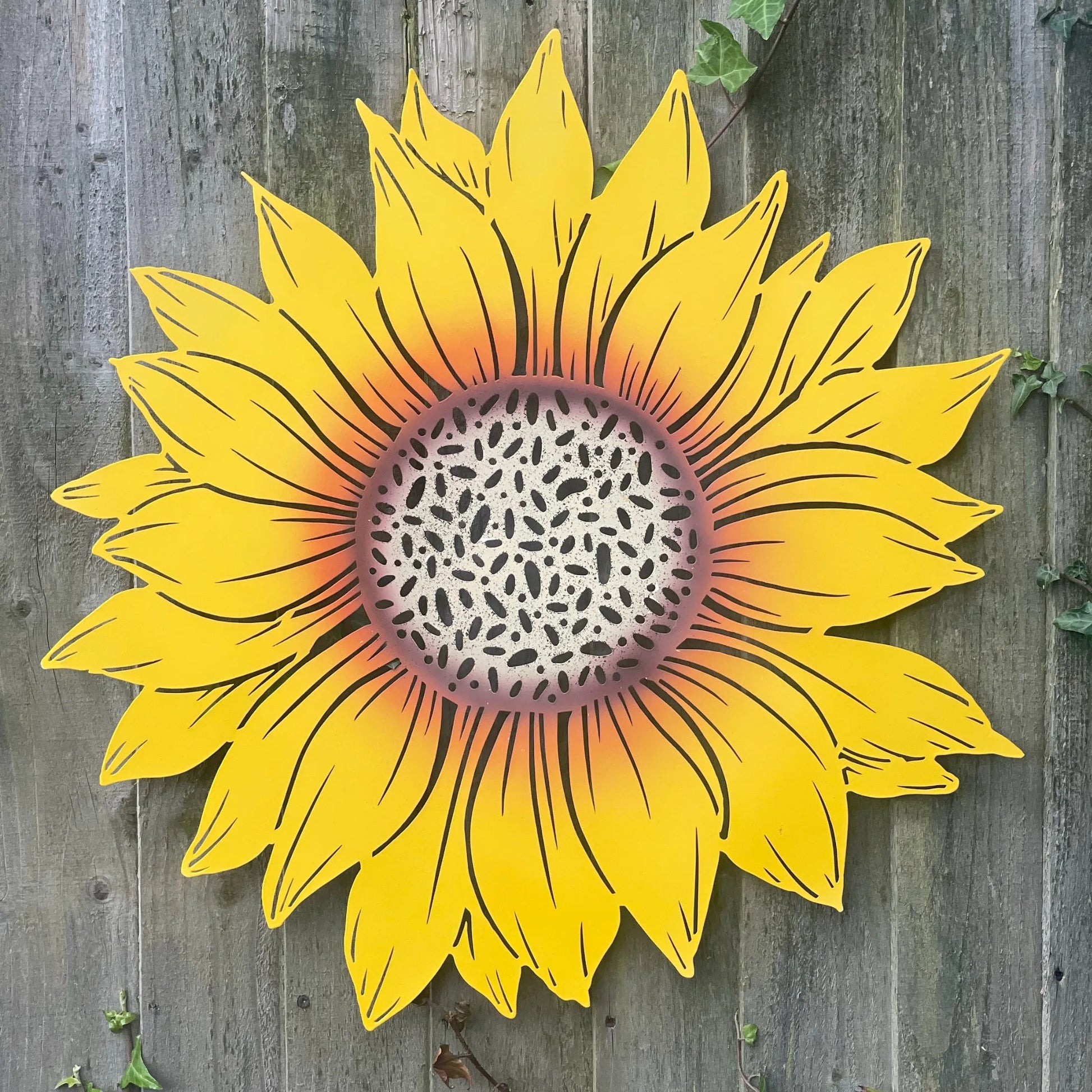 Large Yellow Sunflower Garden Wall Art 5