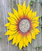 Large Yellow Sunflower Garden Wall Art 77