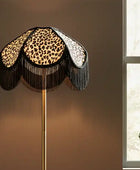 Leopard Print Tassel Edge Lamp Shade