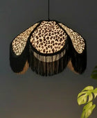 LeopardPrintTasselEdgeCeilingLight