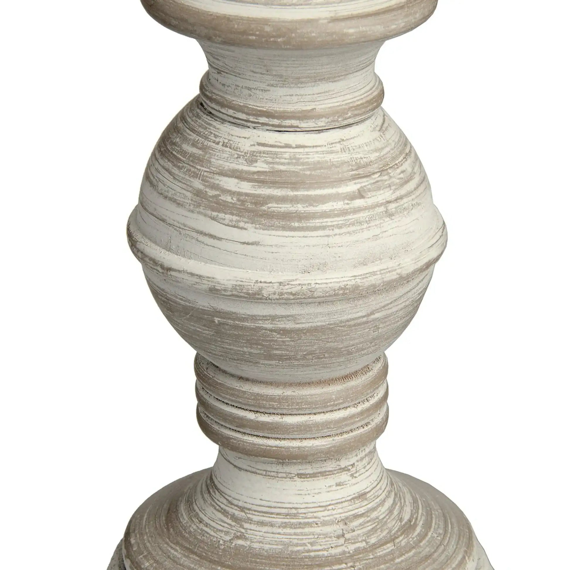 Grey Wash Wooden Table Lamp 1