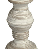 Grey Wash Wooden Table Lamp 1