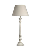 Grey Wash Wooden Table Lamp 4