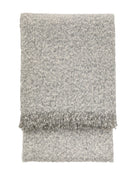 Light Grey Melange Throw 1