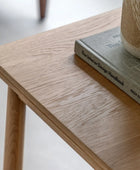 Light Oak Square Spindle Shelf Side Table FARTHING
