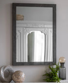 Marbled Grey Rectangular Mirror 43