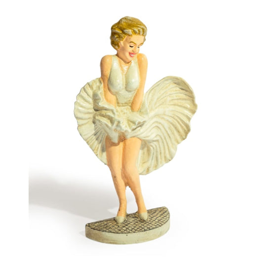 Statue of a woman with angel wings on a white background