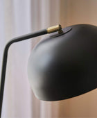 Matt Black Spun Shade Floor Lamp - The Farthing