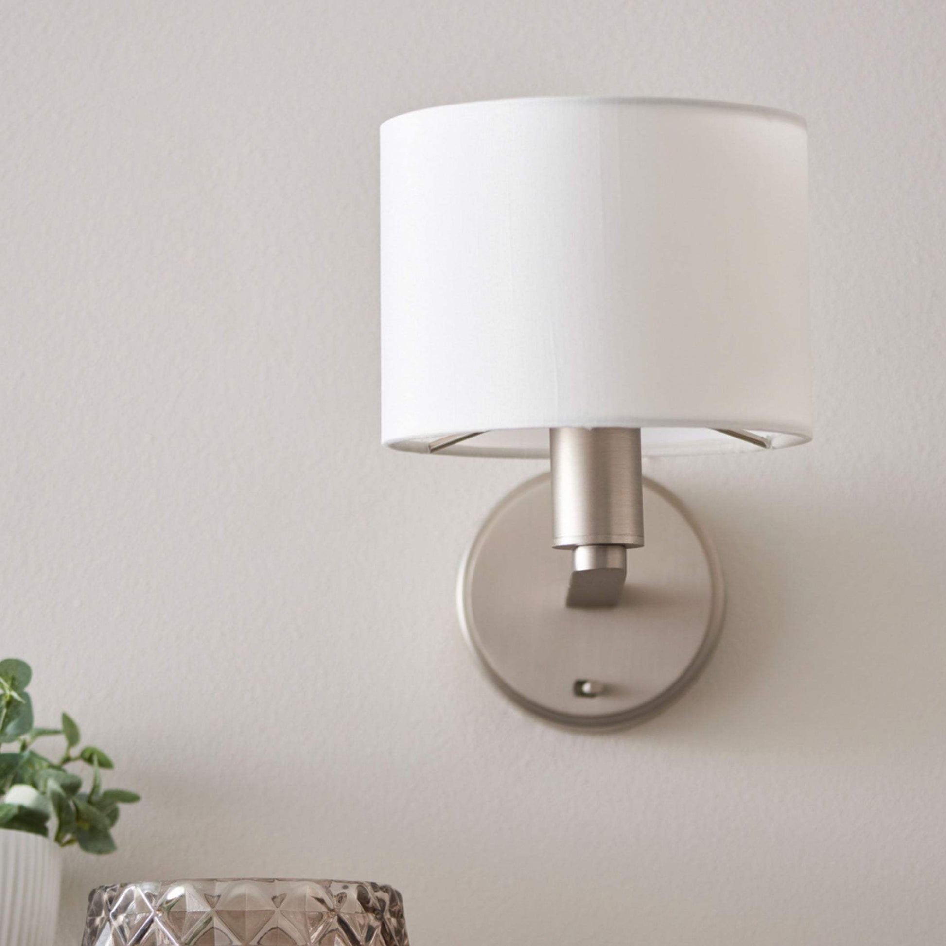 Matt Nickel and Shade Wall Light - The Farthing