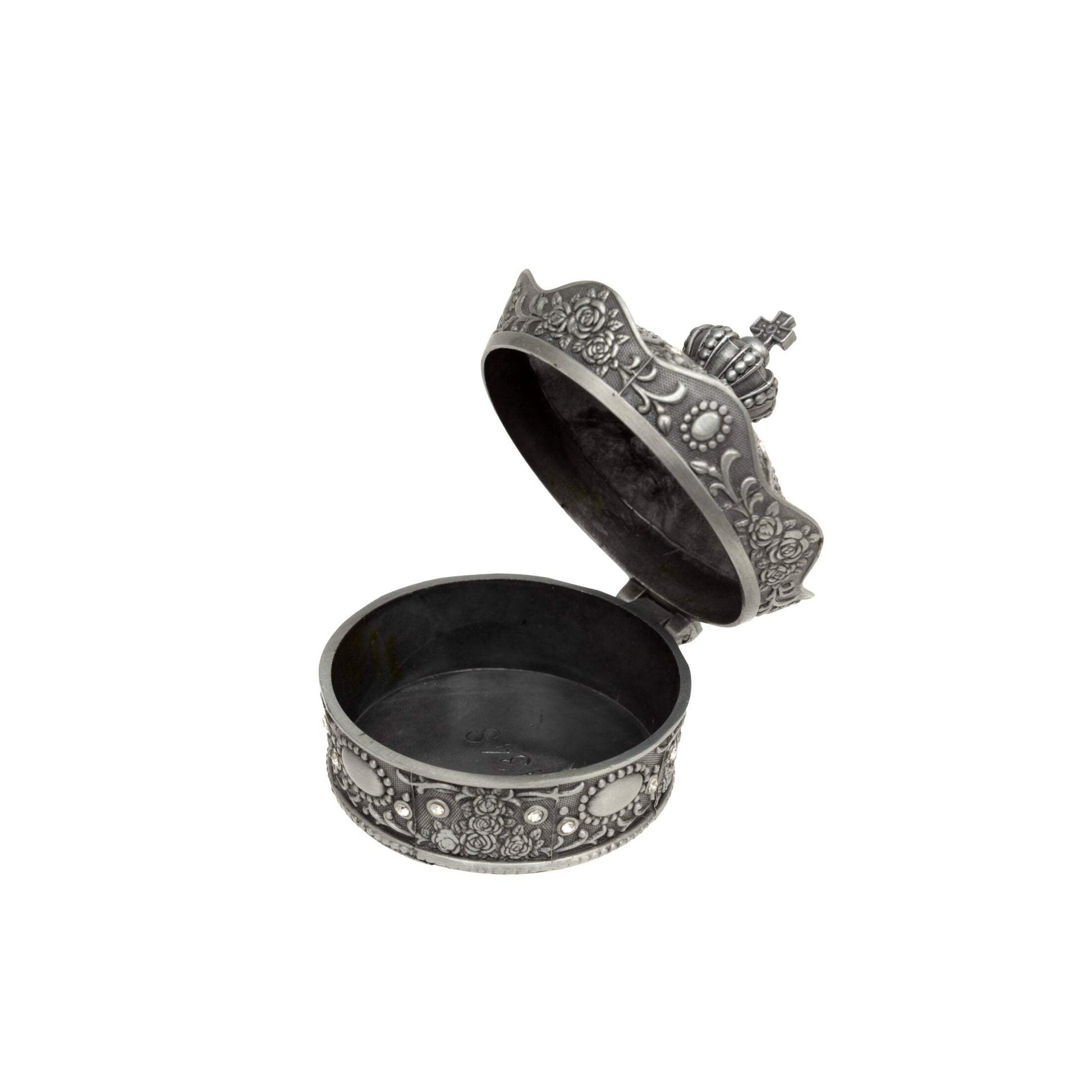 Metal Crown Trinket Box - The Farthing