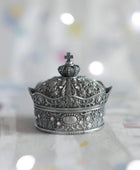 Metal Crown Trinket Box - The Farthing