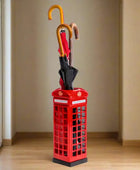 Metal Red Telephone Box Umbrella Stand