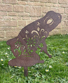 Metal Frog Garden Silhouette Stake 11