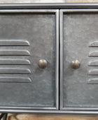 Industrial Metal Cabinet on Legs