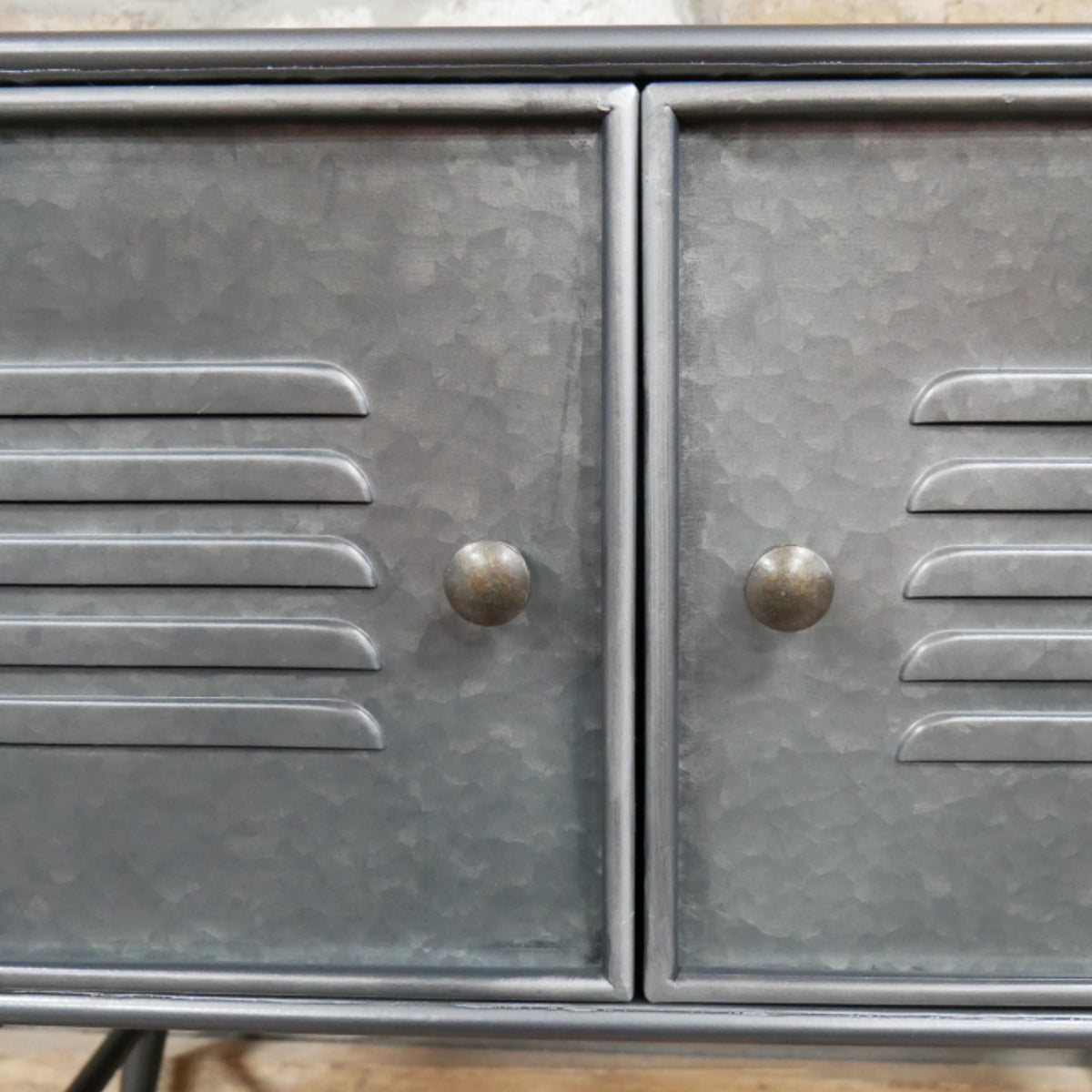 Industrial Metal Cabinet on Legs