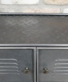 Industrial Metal Cabinet on Legs