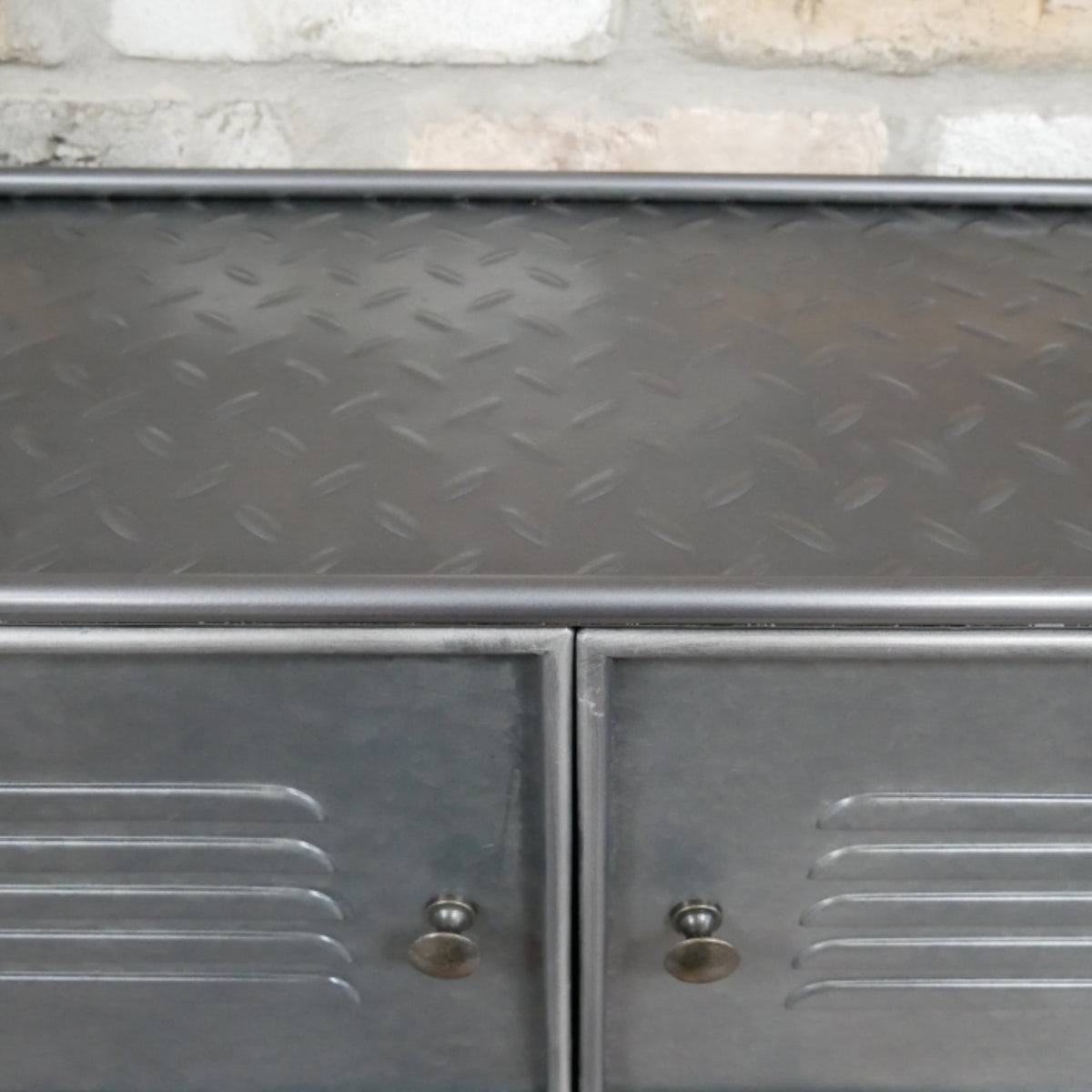 Industrial Metal Cabinet on Legs