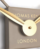 Metallic Square Metal Skeleton Wall Clock