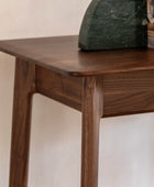 Mid-Century Design Walnut Single Drawer Desk | Farthing