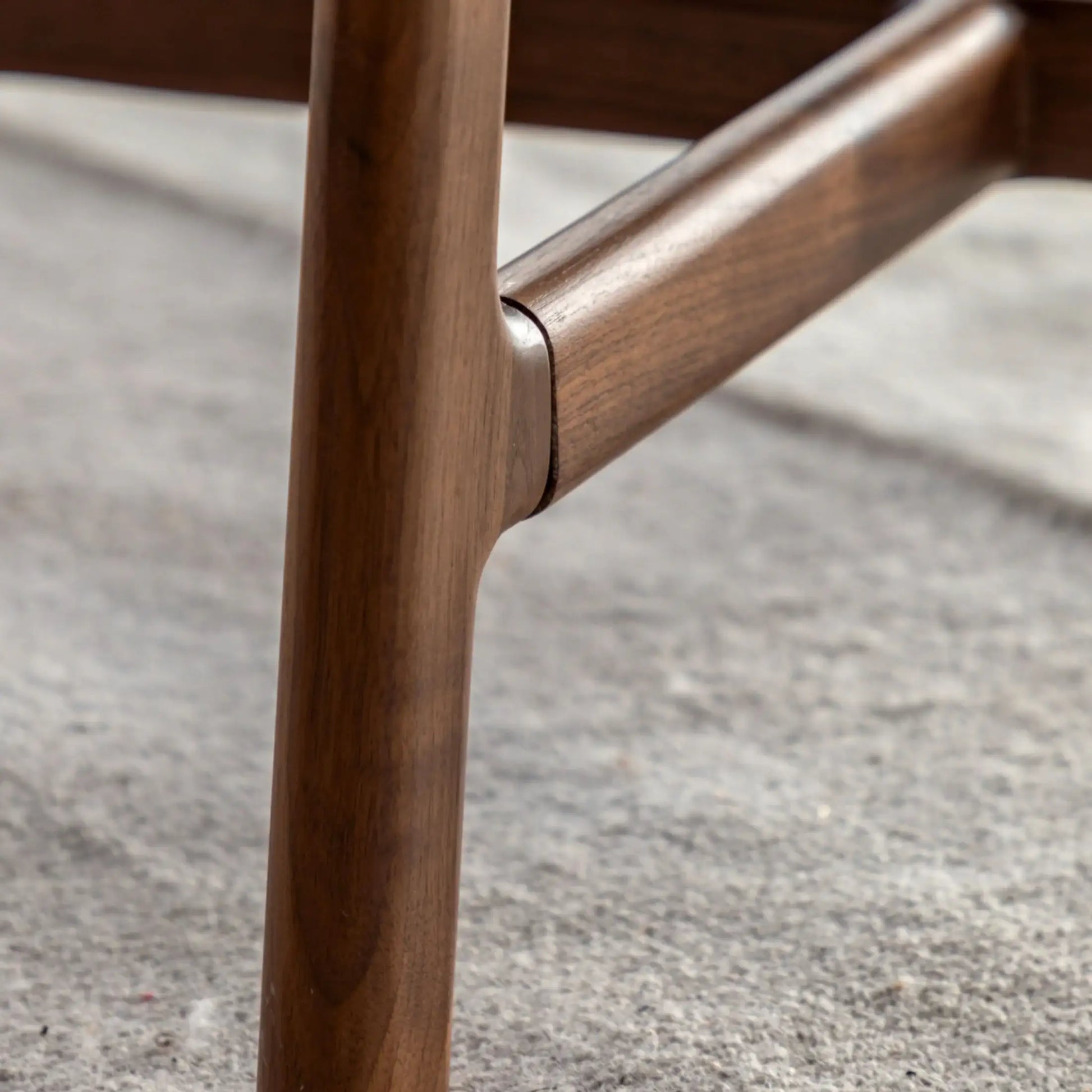 Mid Century Styled Dark Wood Coffee Table 1