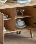 Mid Century Styled Oak 2 Door Sideboard