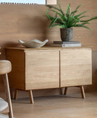 Mid Century Styled Oak 2 Door Sideboard 5