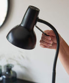 Modern Matt Black Adjustable Floor Lamp - The Farthing