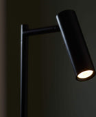 Modern Matt Black Reader Floor Lamp - The Farthing