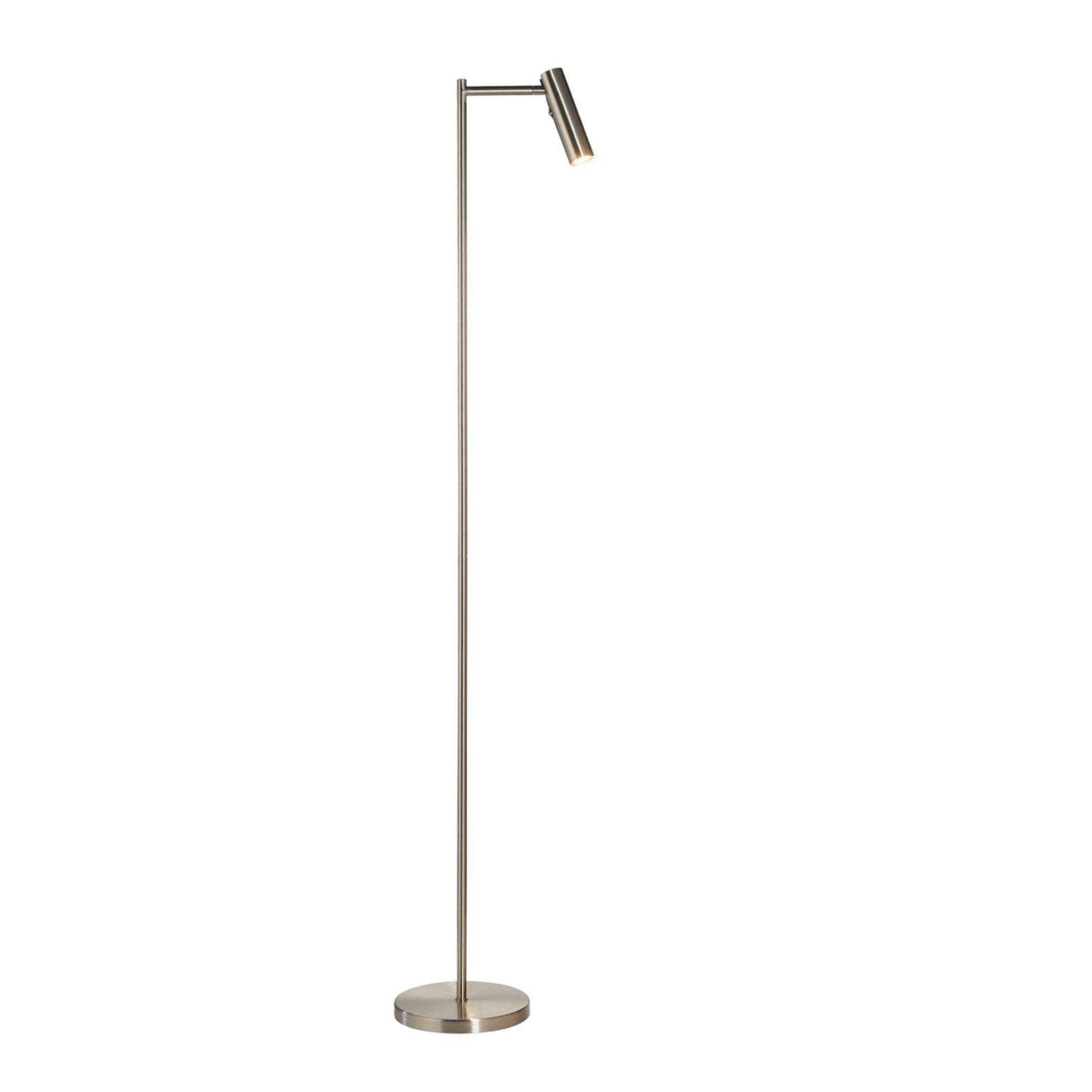 Modern Nickel Reader Floor Lamp - The Farthing