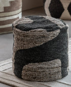 Mono Pattern Drum Pouffe 5