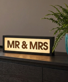 Mr & Mrs LED Light Box