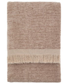 Natural Chenille Fringed Throw 3