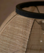 Natural Linen & Wood Pendant Light 1