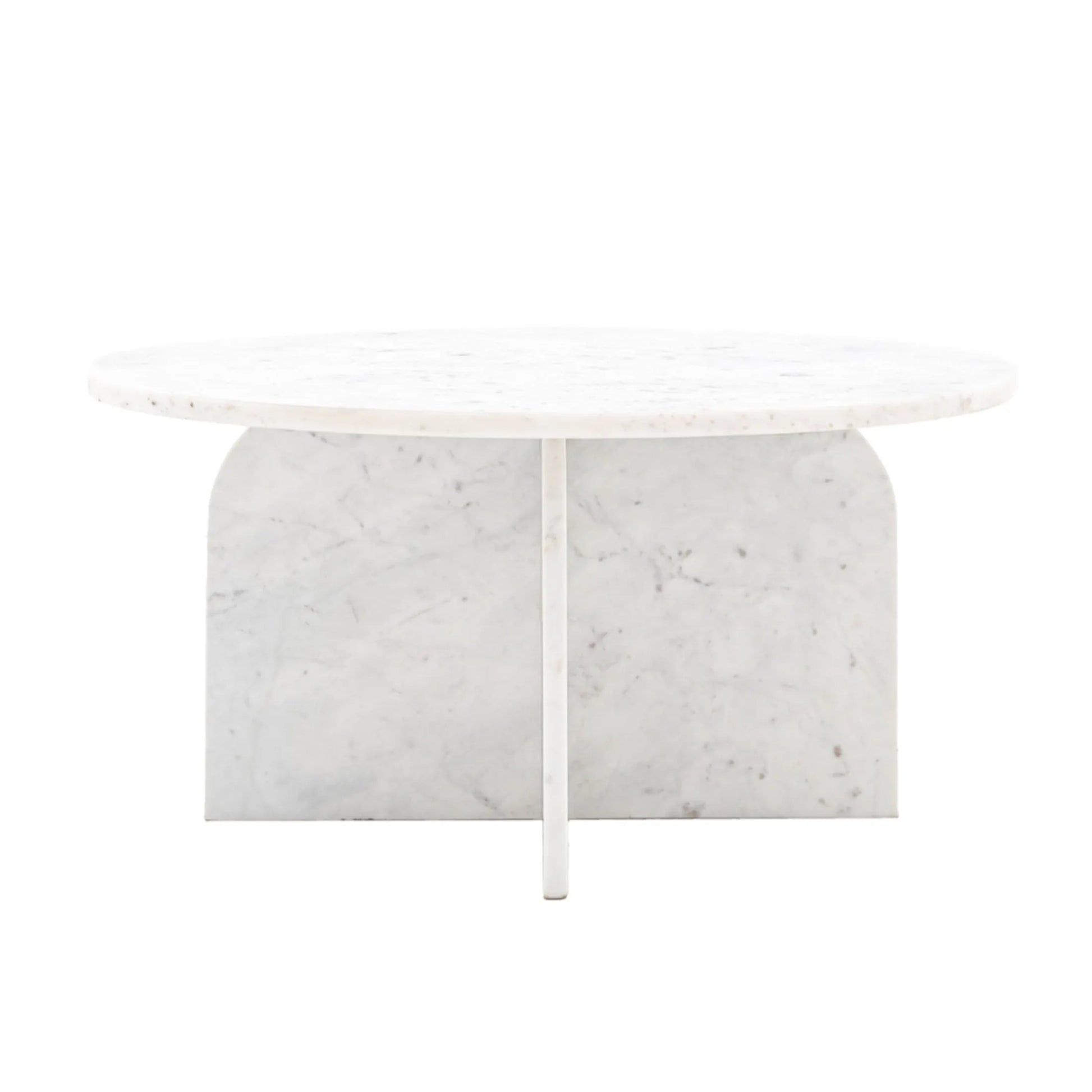 Natural Round White Marble Coffee Table 3