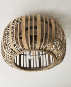 Natural Rustic Bamboo Cage Ceiling Light - The Farthing